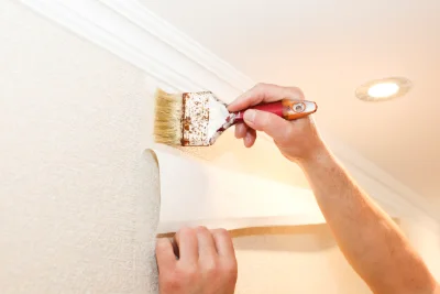 Pose de papier peint à Larra — revêtements muraux et toiles de verre